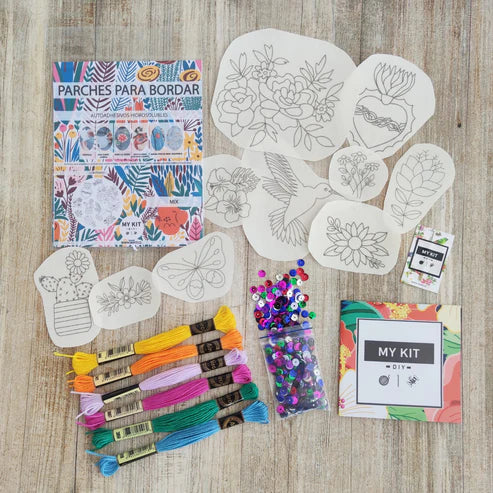 Kit parches bordado Disenos Mix MY KIT