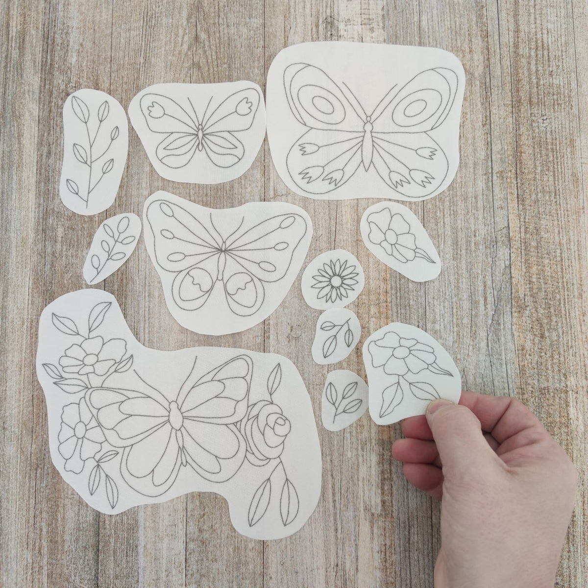 Set de Parches bordado Mariposas (MY KIT)