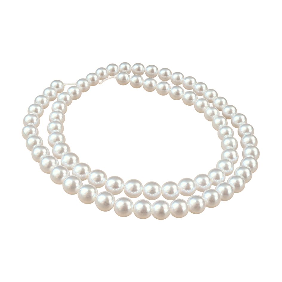 Perla Checa Blanco marfil (dif. diametros)