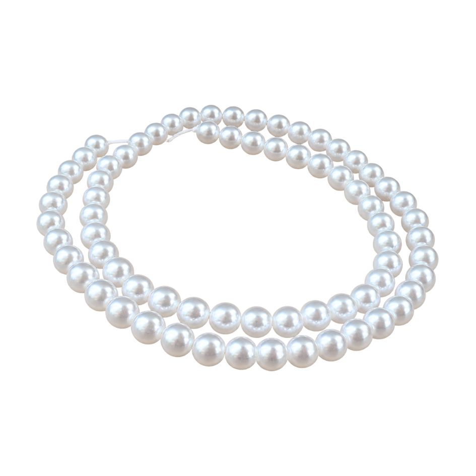 Perla Checa Blanco cristal (dif. diametros)