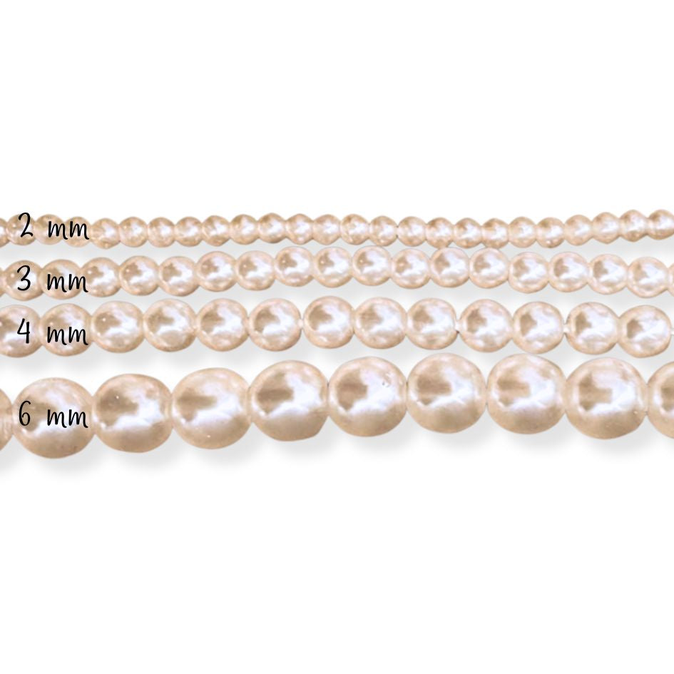 Perla Checa Crema (dif. diametros)