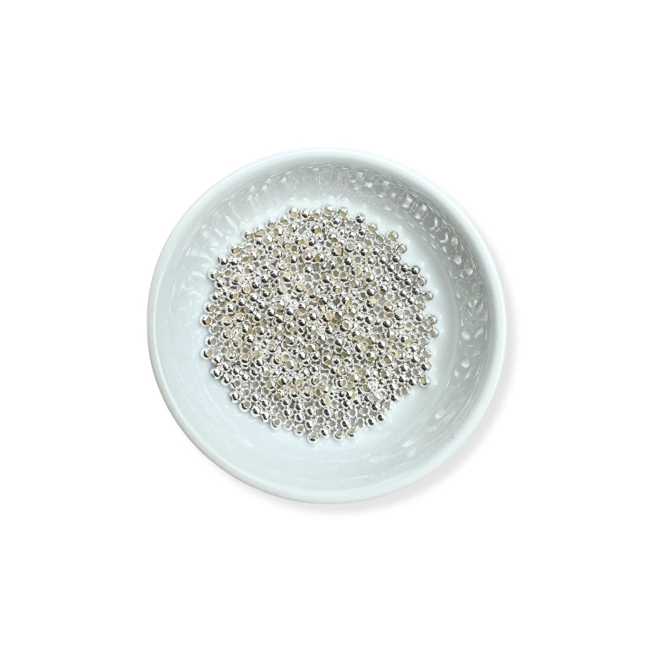 Bolitas plata 925 y bañadas (10u)