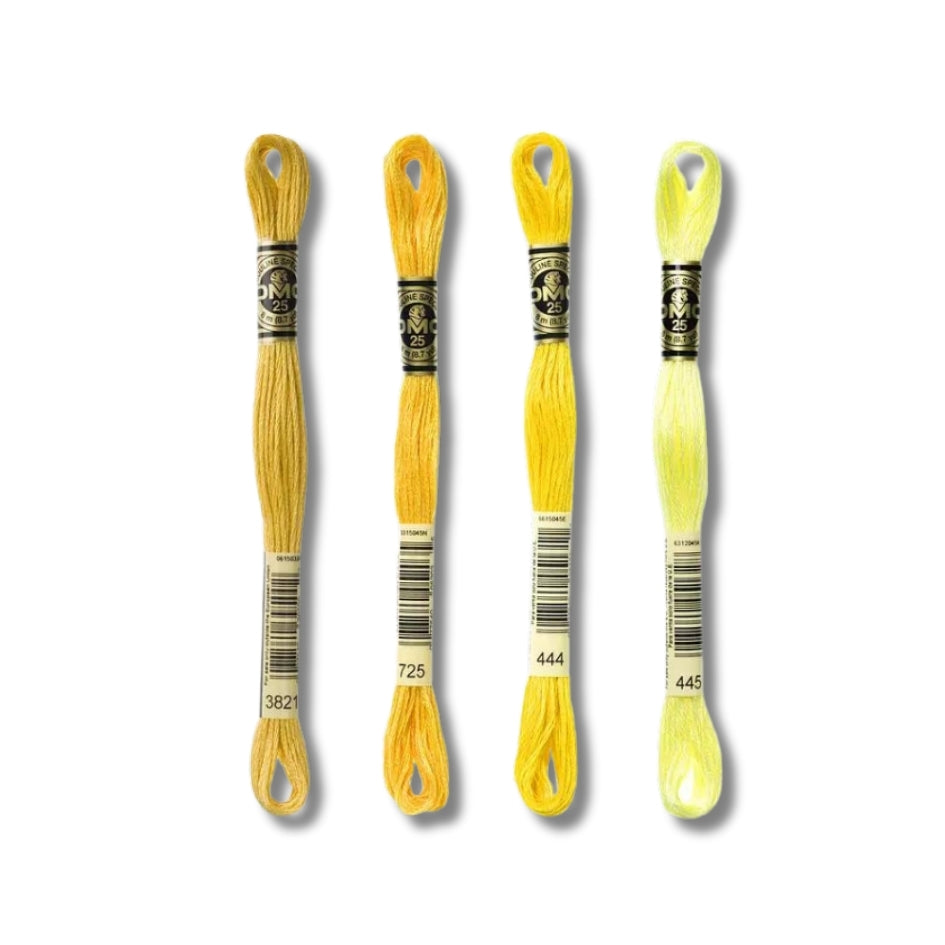 Hilo Bordar Mouliné 117 DMC (Amarillos)