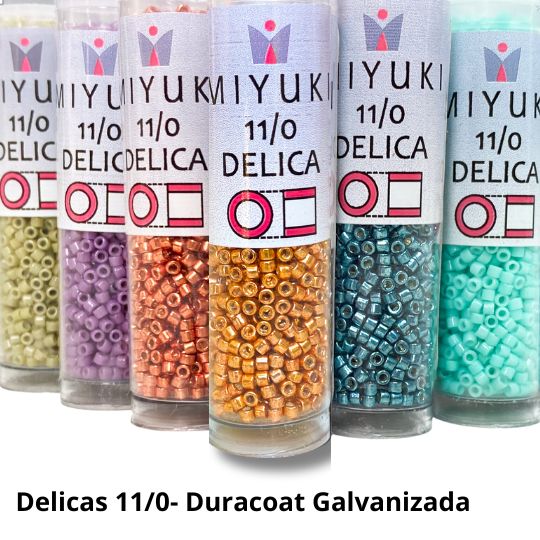Mostacillas Miyuki - DELICA 11/0 DURACOAT Galvanizadas