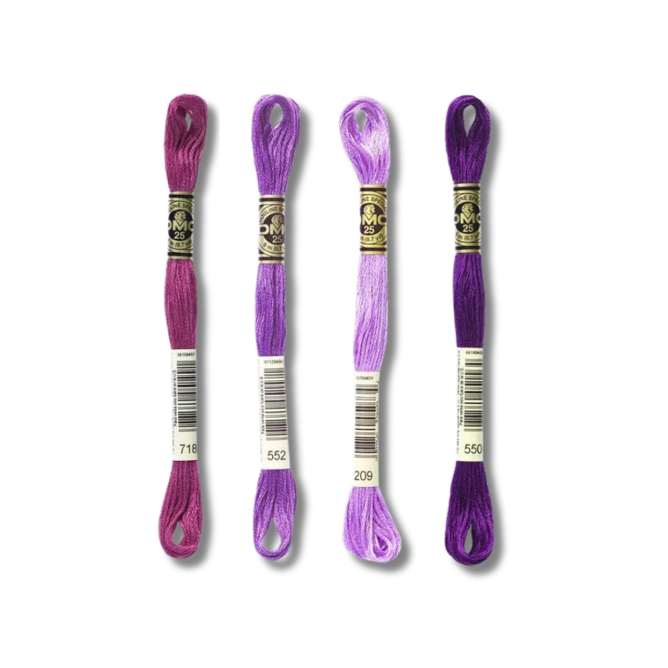 Hilo Bordar Mouliné 117 DMC (Violetas)