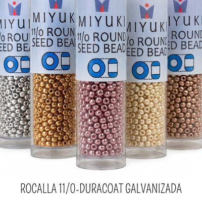 Mostacillas Miyuki - Rocalla 11/0 Duracoat Galvanizadas
