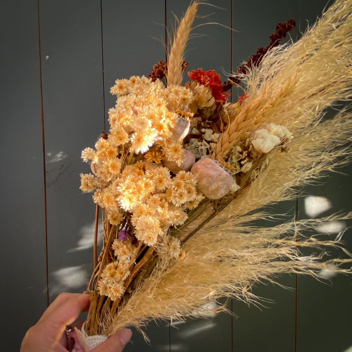 Ramo De Flores Secas De Papaver - Centros De Mesa Decorativos, Hecho A Mano