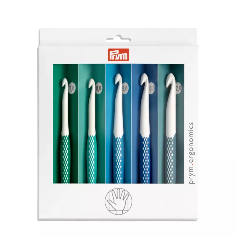Set Crochet Ergonomico (7mm a 12 mm) -PRYM
