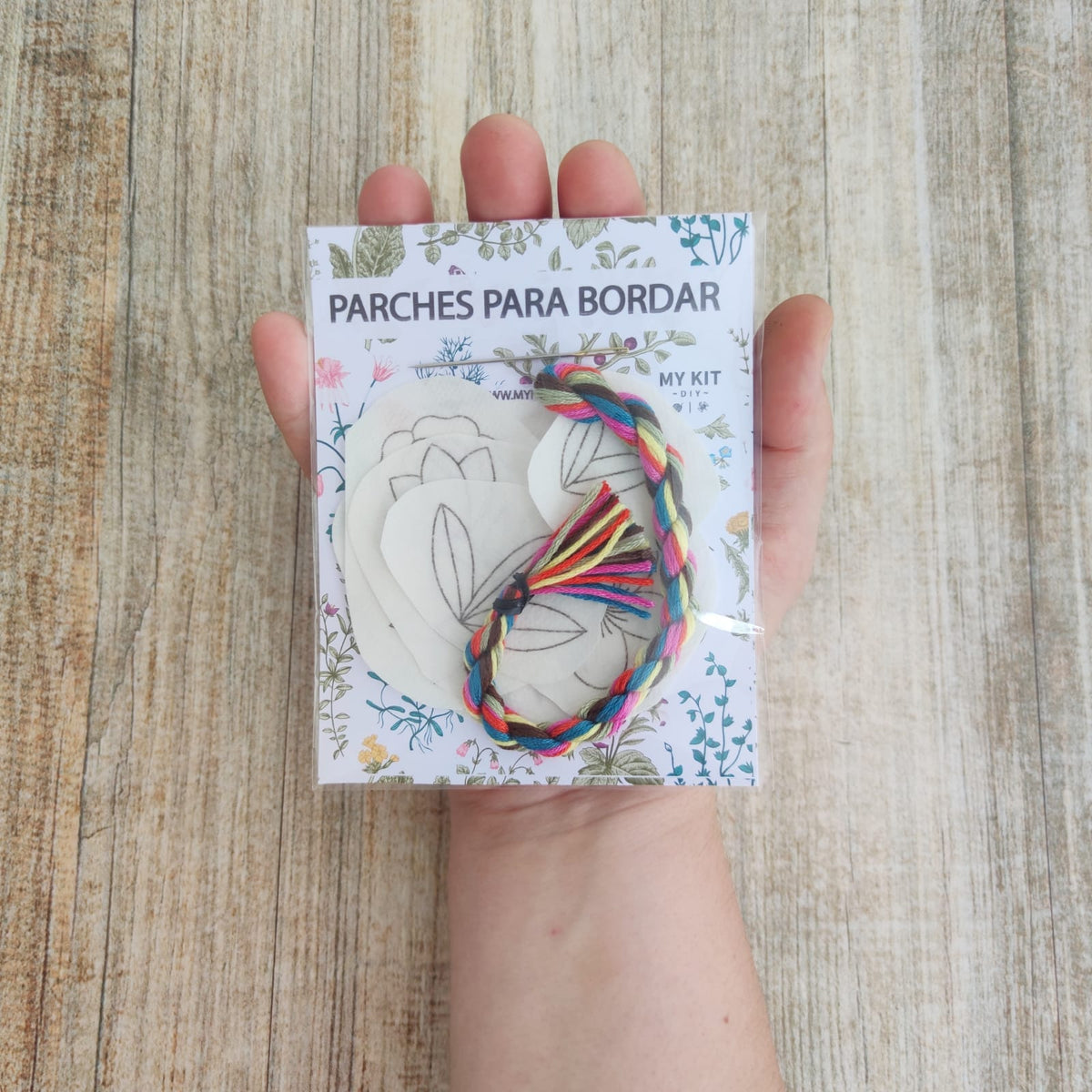 Set de Parches bordado con Trenza - Colores Tierra (MY KIT)