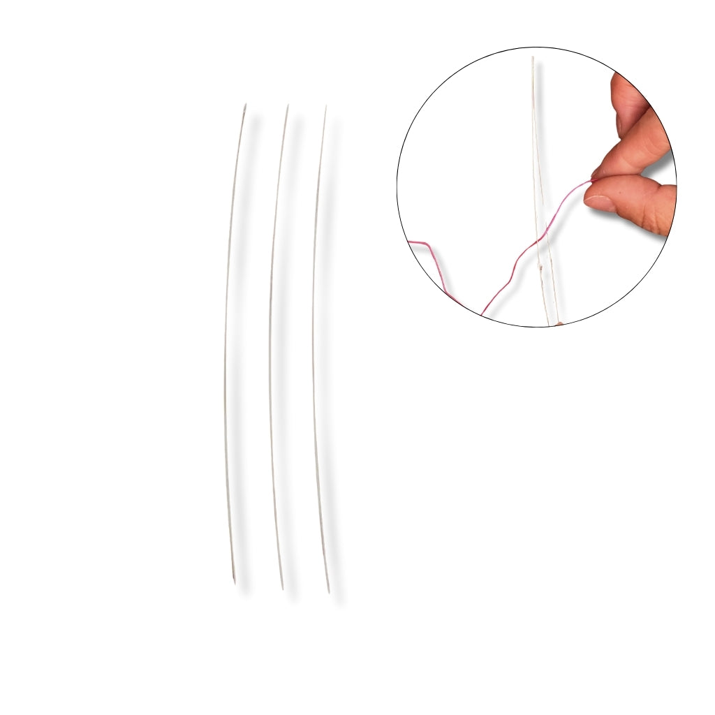 Aguja Joyería ojo grande (dif. tamaños)
