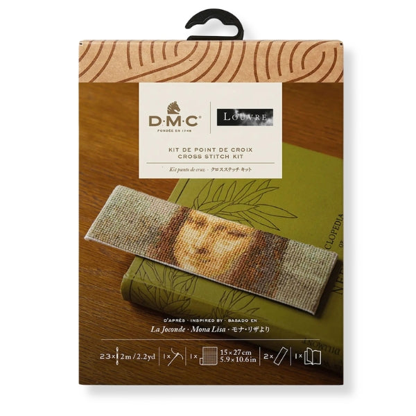 Kit de bordado La Mona Lisa marcapaginas (DMC)