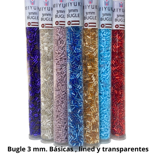 Miyuki - BUGLE 3mm (Básicas, Lined y Transparentes)
