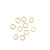 Argolla Abierta Metal (dif colores) (15 u)