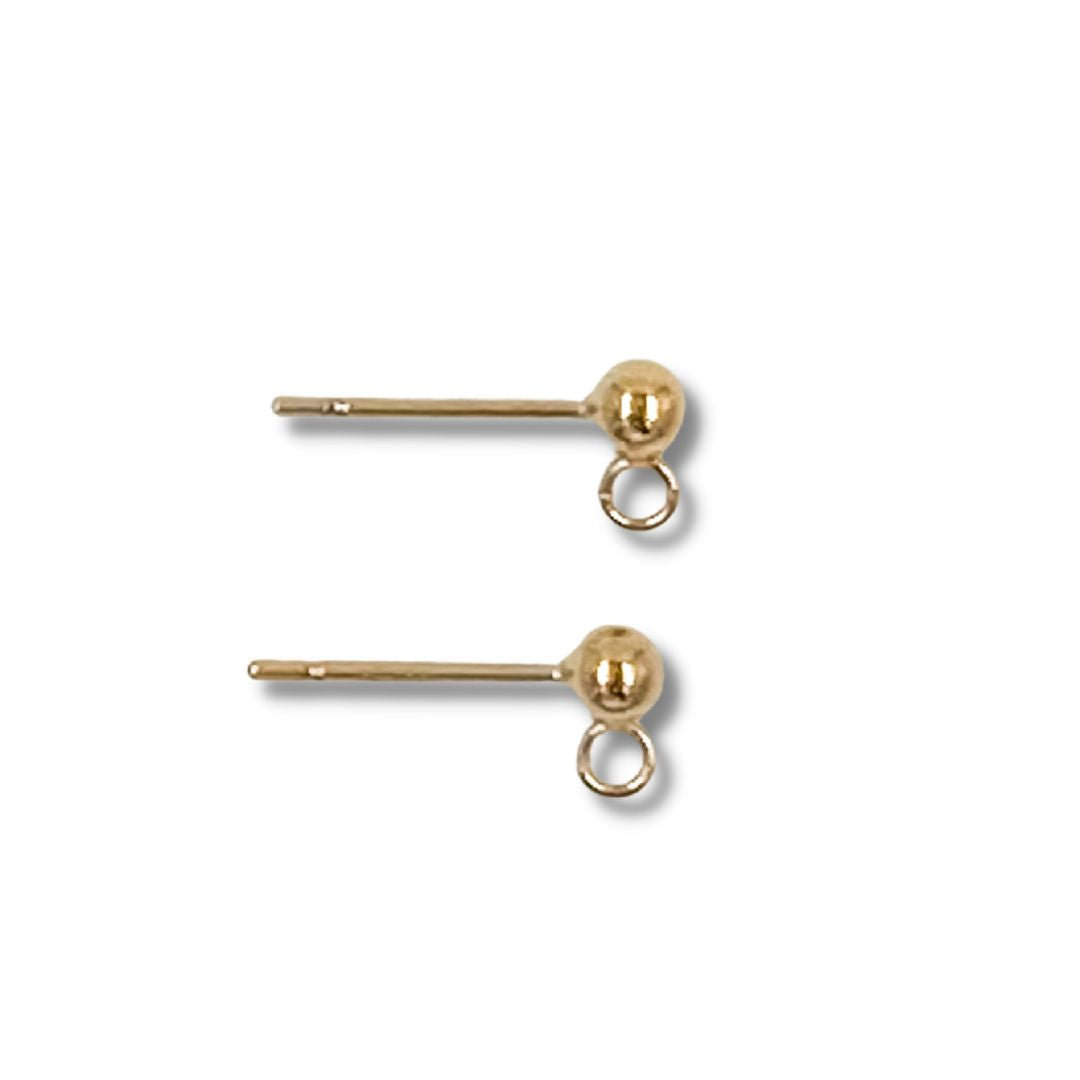 Base de aro bola - Gold Filled (par)