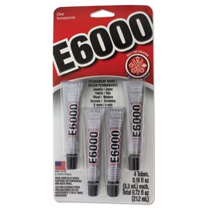 Pegamento Multiuso E6000 - 4 tubos (Original)